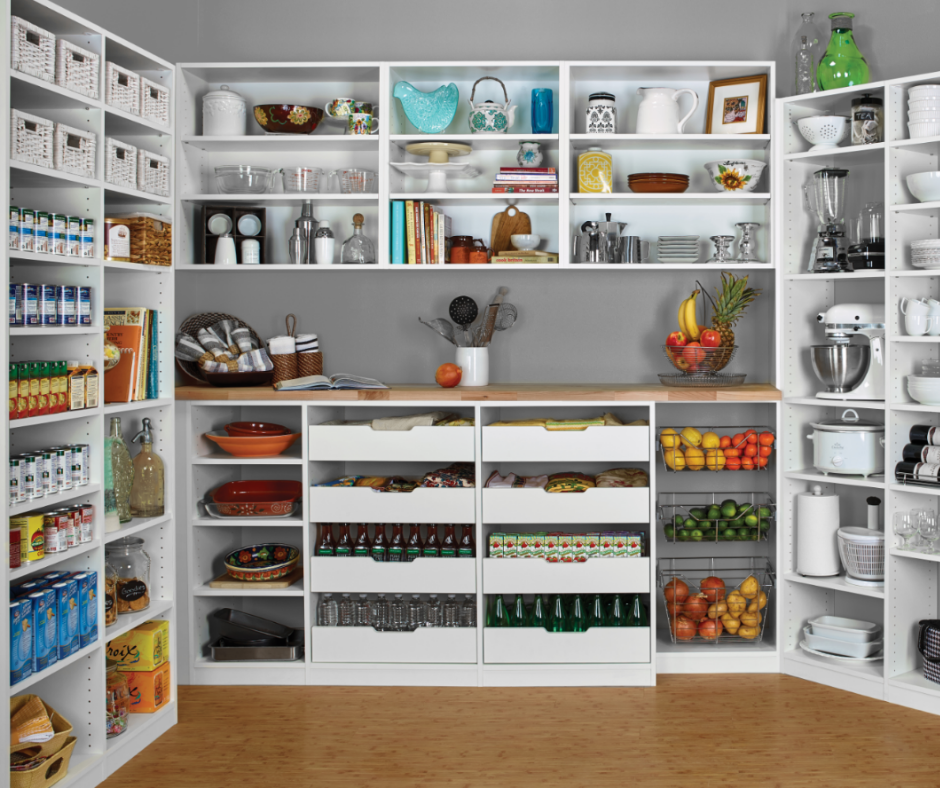 The pantry in your house. Efficient arrangement and organization